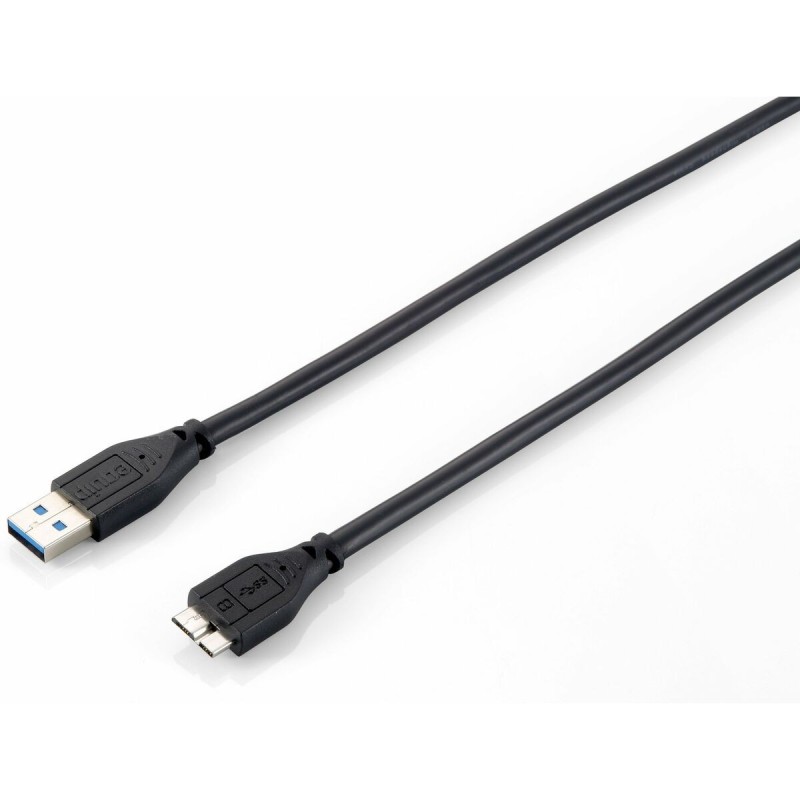 Câble USB 3.0 A vers Micro USB B Equip KP7720 Noir 1,8 m - Acheter à 6,67 € seulement chez Collector's Boutique