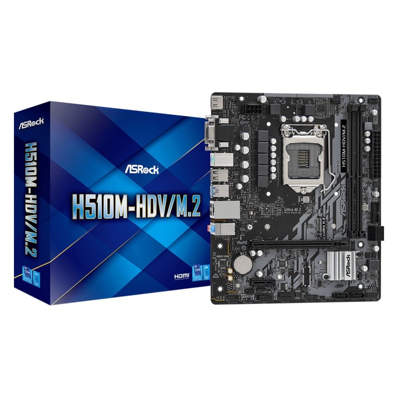 Carte Mère ASRock H510M-HDV/M.2 - Acheter à 84,42 € seulement chez Collector's Boutique