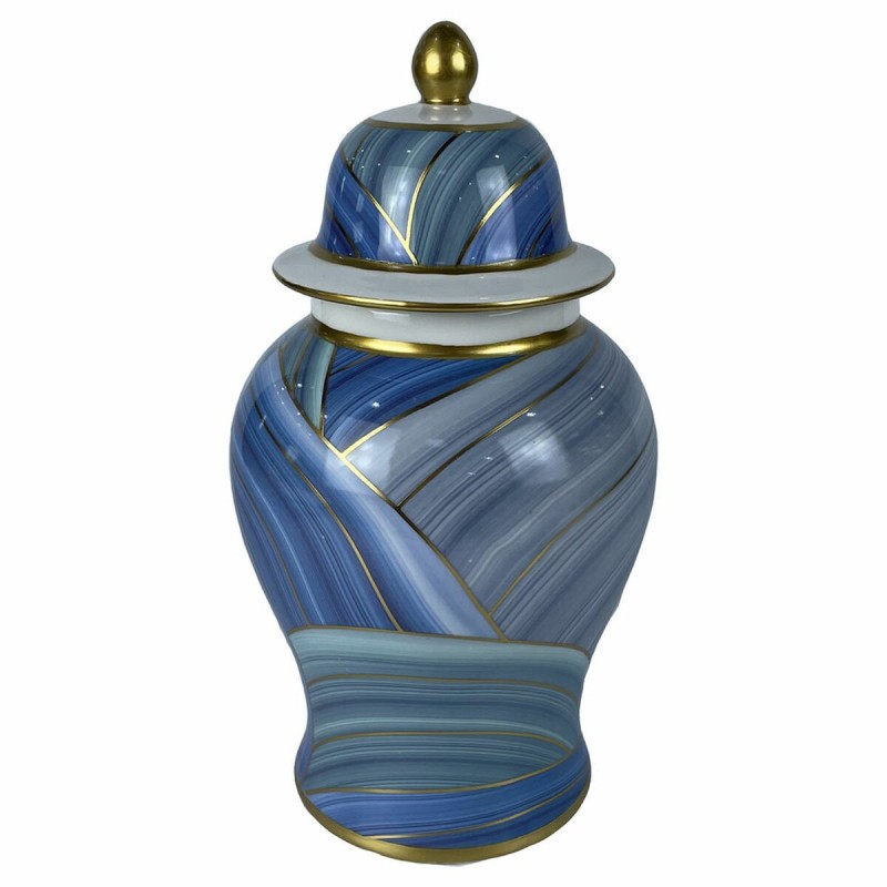 Vase DKD Home Decor Porcelaine Bleu Moderne (17 x 17 x 31 cm) - Acheter à 30,32 € seulement chez Collector's Boutique