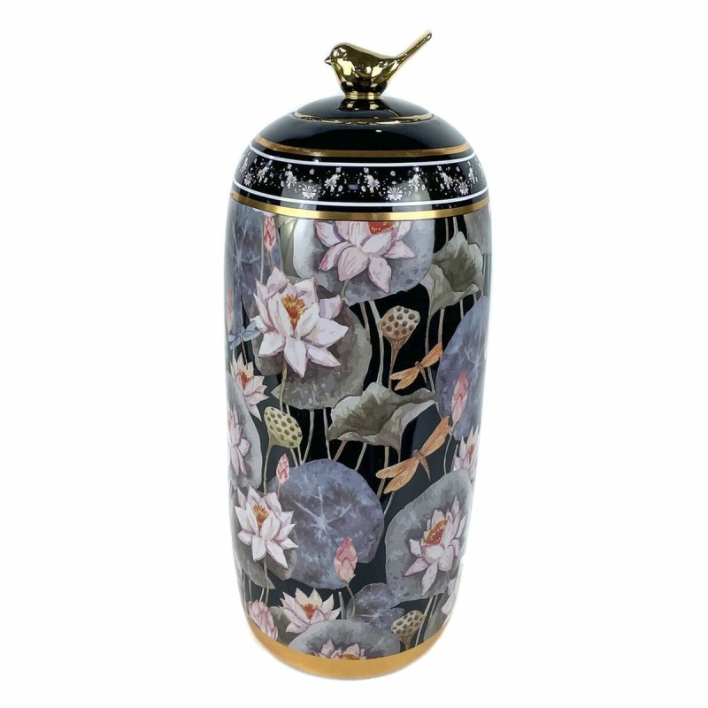 Vase DKD Home Decor Porcelaine Noir Shabby Chic (18 x 18 x 42 cm) - Acheter à 55,08 € seulement chez Collector's Boutique