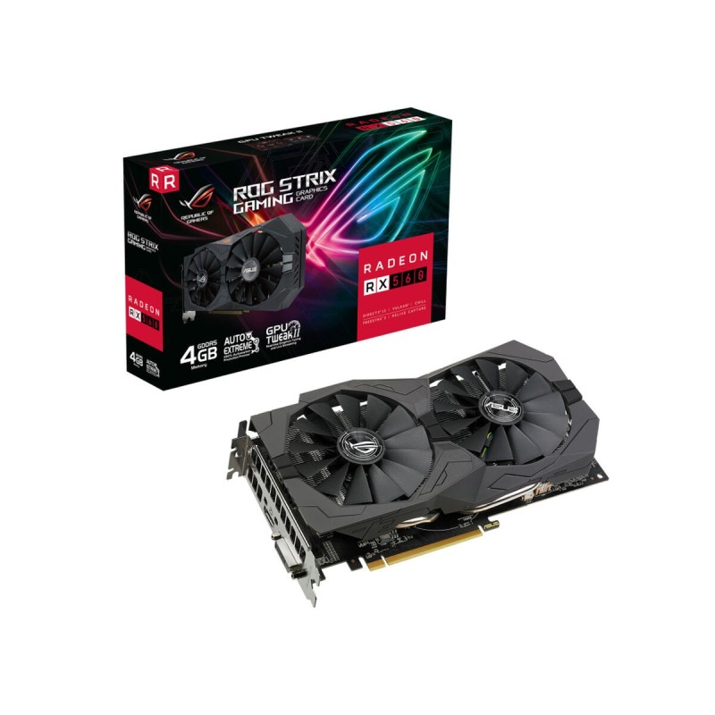 Carte Graphique Asus ROG-STRIX-RX560-4G-V2-GAMING 4 GB GDDR5 - Acheter à 157,08 € seulement chez Collector's Boutique