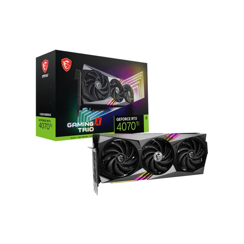 Carte Graphique MSI GeForce RTX 4070 Ti GAMING X TRIO 12 GB GDDR6X - Acheter à 1 113,78 € seulement chez Collector's Boutique