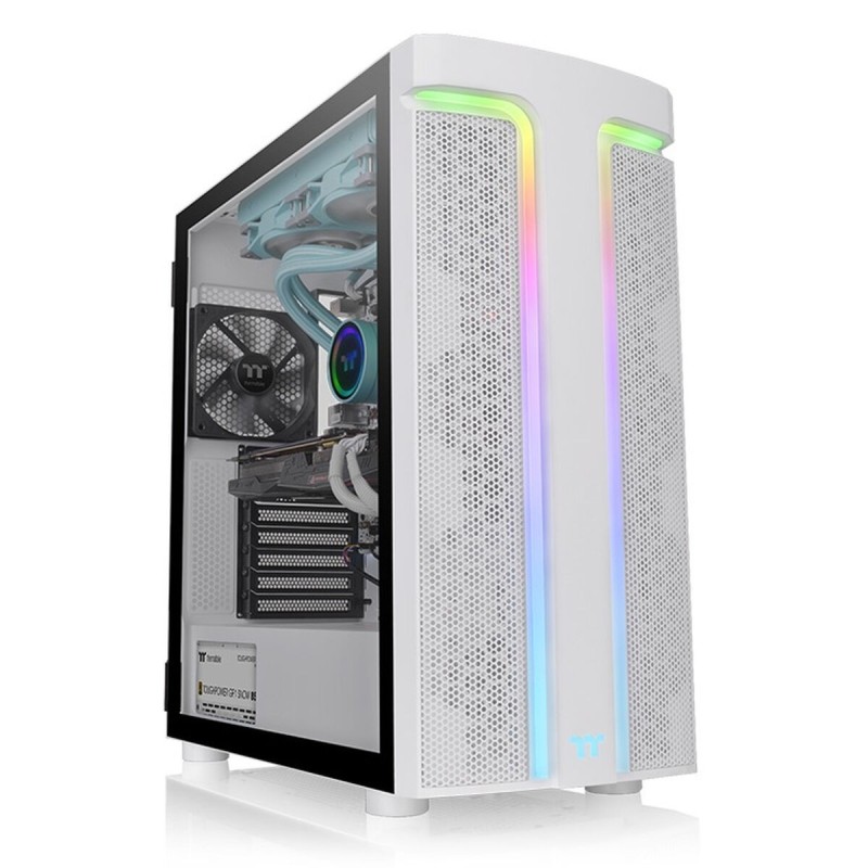 Boîtier ATX semi-tour THERMALTAKE H590 TG ARGB ARGB Blanc - Acheter à 101,71 € seulement chez Collector's Boutique