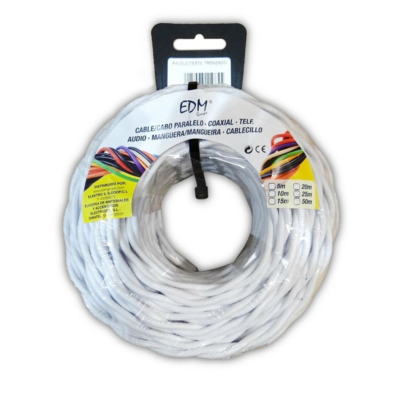 Câble d'Interface Parallèle EDM 11987 Blanc 25 m 2 x 2,5 mm - Acheter à 78,85 € seulement chez Collector's Boutique