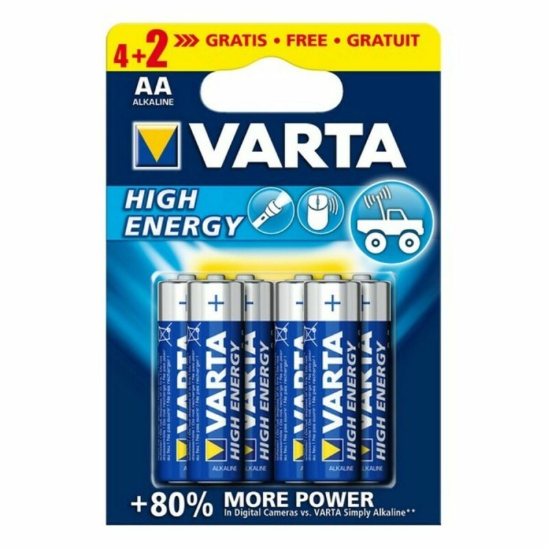 Piles Alcalines Varta 4906 AA 1,5 V 6 uds - Acheter à 2,15 € seulement chez Collector's Boutique