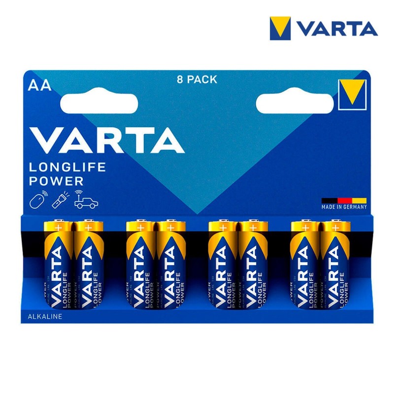 Batteries Varta Long Life Power AA (LR06) (8 Pièces) - Acheter à 4,38 € seulement chez Collector's Boutique