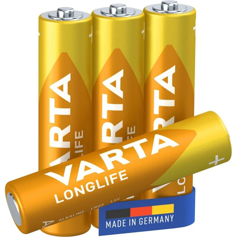 Piles Alcalines Varta LongLife AAA (LR03) (4 Pièces) - Acheter à 2,26 € seulement chez Collector's Boutique