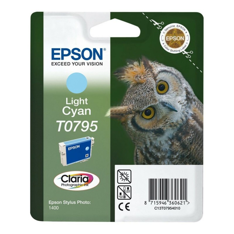 Cartouche d'encre originale Epson Cartucho Epson T0795 cian claro Cyan - Acheter à 18,86 € seulement chez Collector's Boutique