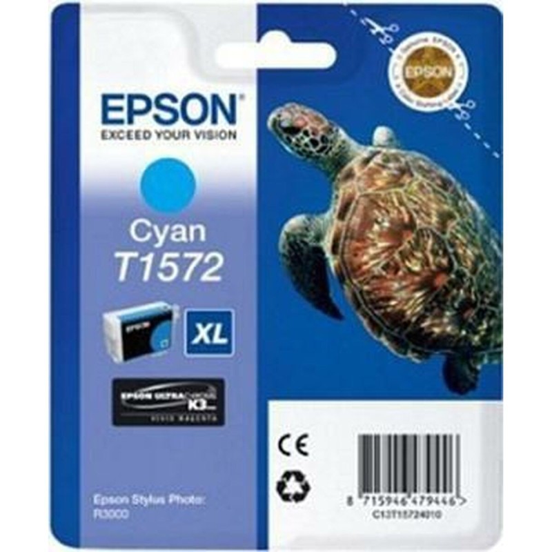 Cartouche d'encre originale Epson Cartucho T1572 cian Cyan - Acheter à 30,64 € seulement chez Collector's Boutique