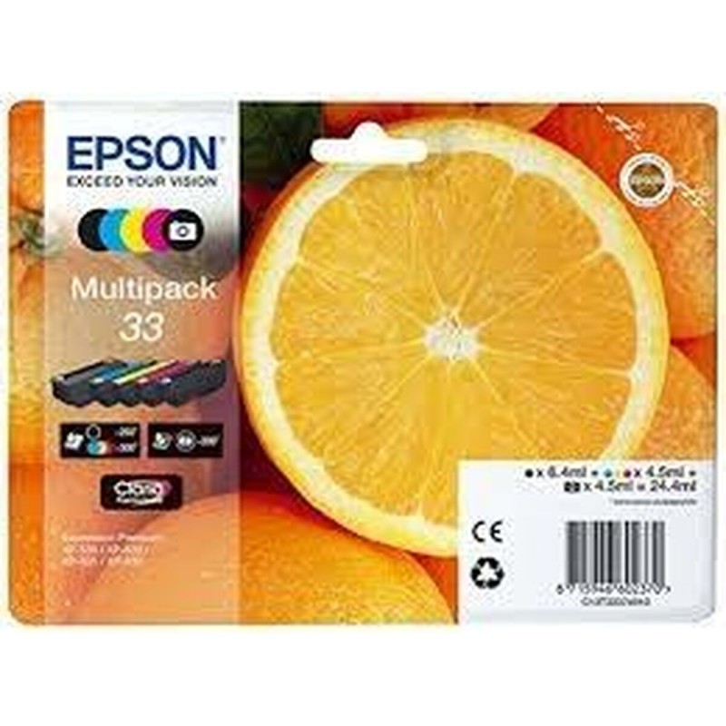 Cartouche d'encre originale Epson Multipack 5-colours 33 Claria Premium Ink Multicouleur - Acheter à 69,16 € seulement chez Coll