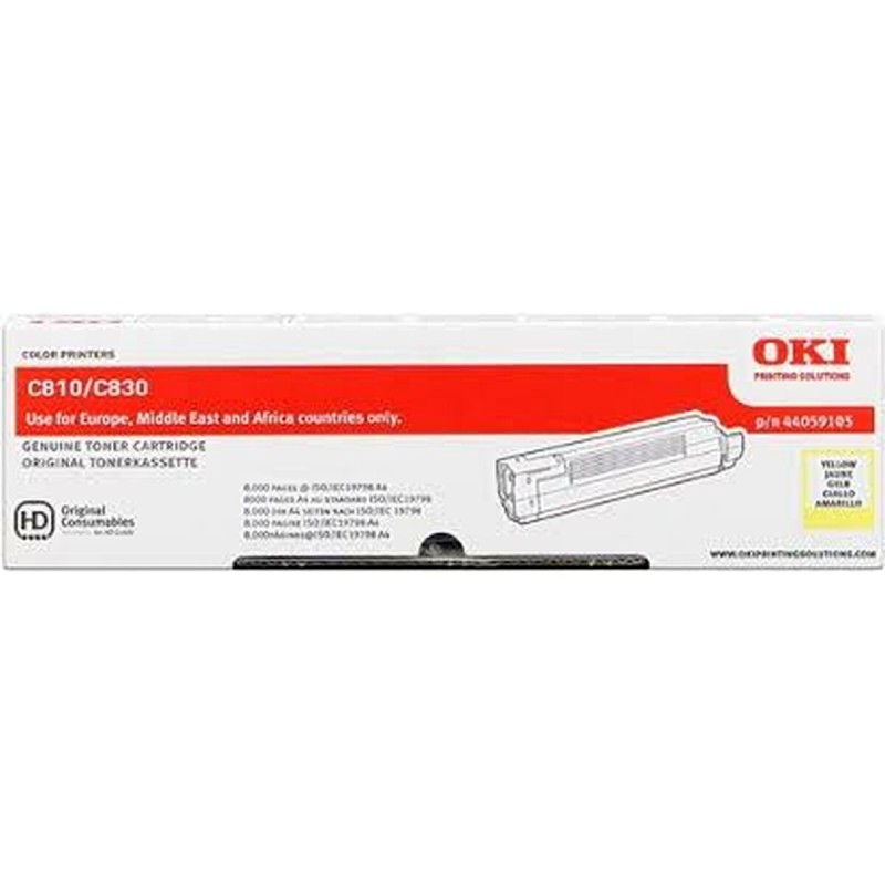 Toner OKI 44059105 Jaune - Acheter à 217,09 € seulement chez Collector's Boutique