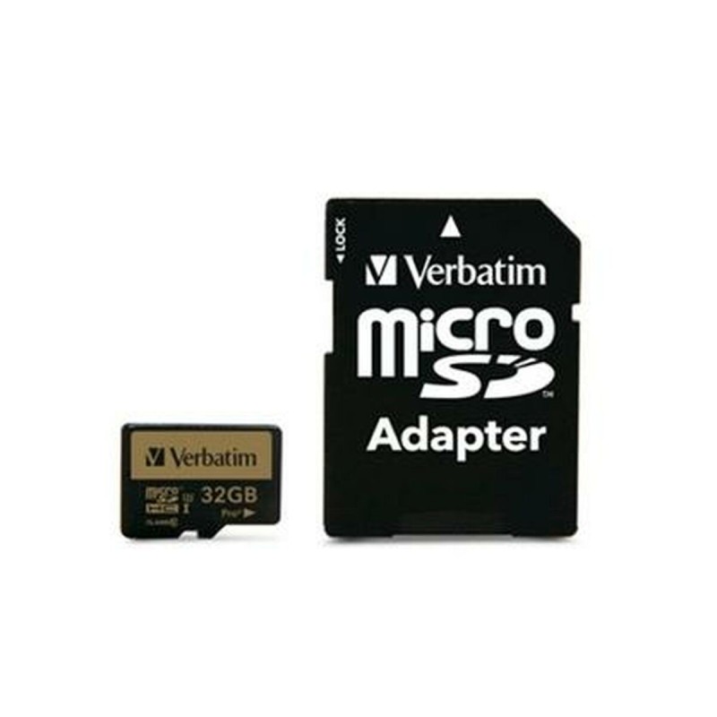 Carte Mémoire Micro SD avec Adaptateur Verbatim Pro+ 32 GB - Acheter à 19,24 € seulement chez Collector's Boutique