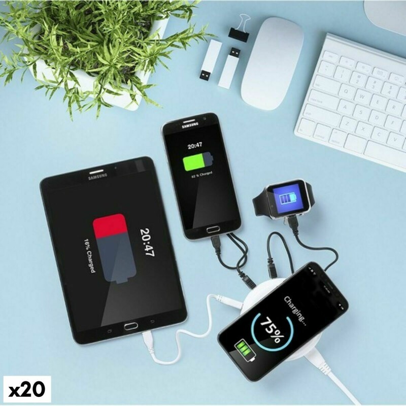 Chargeur Sans Fil Qi avec Ports USB Xtra Battery 145955 (20 Unités) - Acheter à 92,90 € seulement chez Collector's Boutique