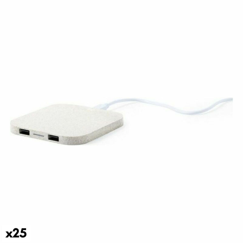 Chargeur Sans Fil Qi avec Ports USB 146534 ABS Épi de blé (25 Unités) - Acheter à 126,06 € seulement chez Collector's Boutique