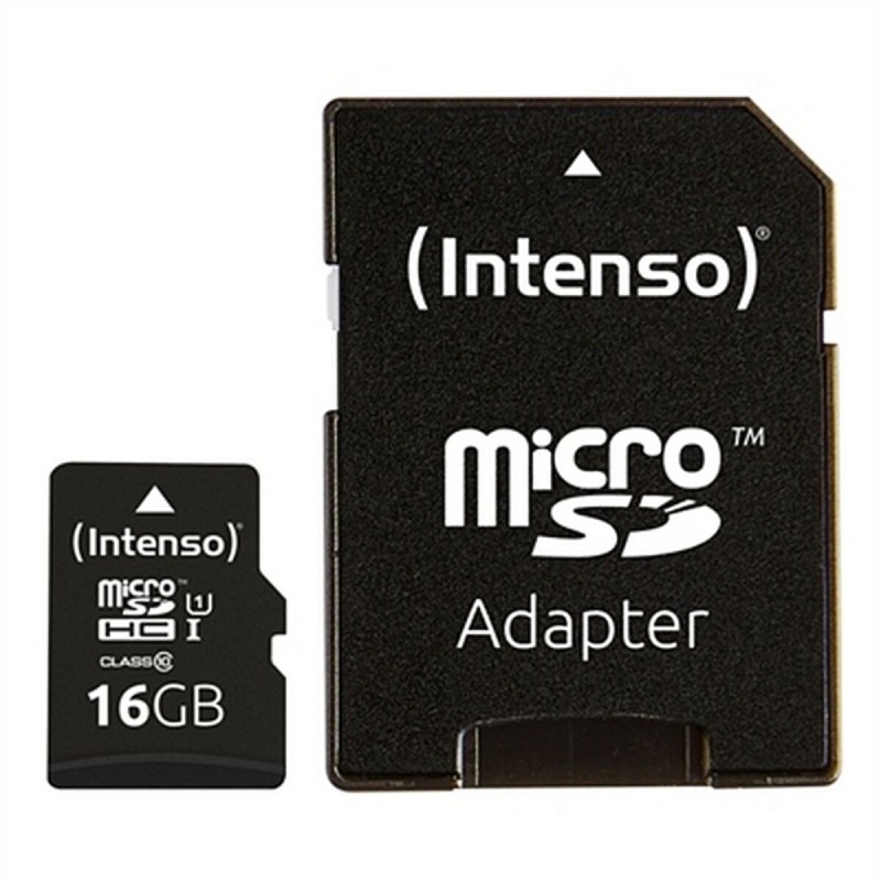 Carte Mémoire Micro SD avec Adaptateur INTENSO 34234 UHS-I Premium Noir - Acheter à 4,74 € seulement chez Collector's Boutique