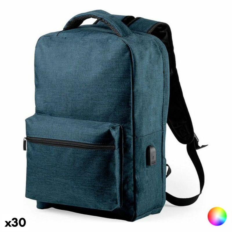 Sac à Dos Anti-vol avec USB et Compartiment pour Tablette et OrdinateurPortable Xtra Battery 146345 (30 Unités) - Acheter à 380,