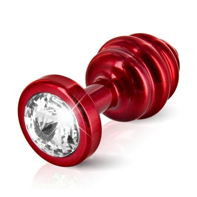 Plug Anal Nervuré Rouge 30 mm Diogol 71618 - Acheter à 25,27 € seulement chez Collector's Boutique