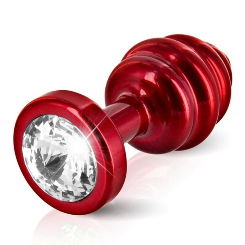 Plug Anal Nervuré Rouge 35 mm Diogol 71625 - Acheter à 28,33 € seulement chez Collector's Boutique