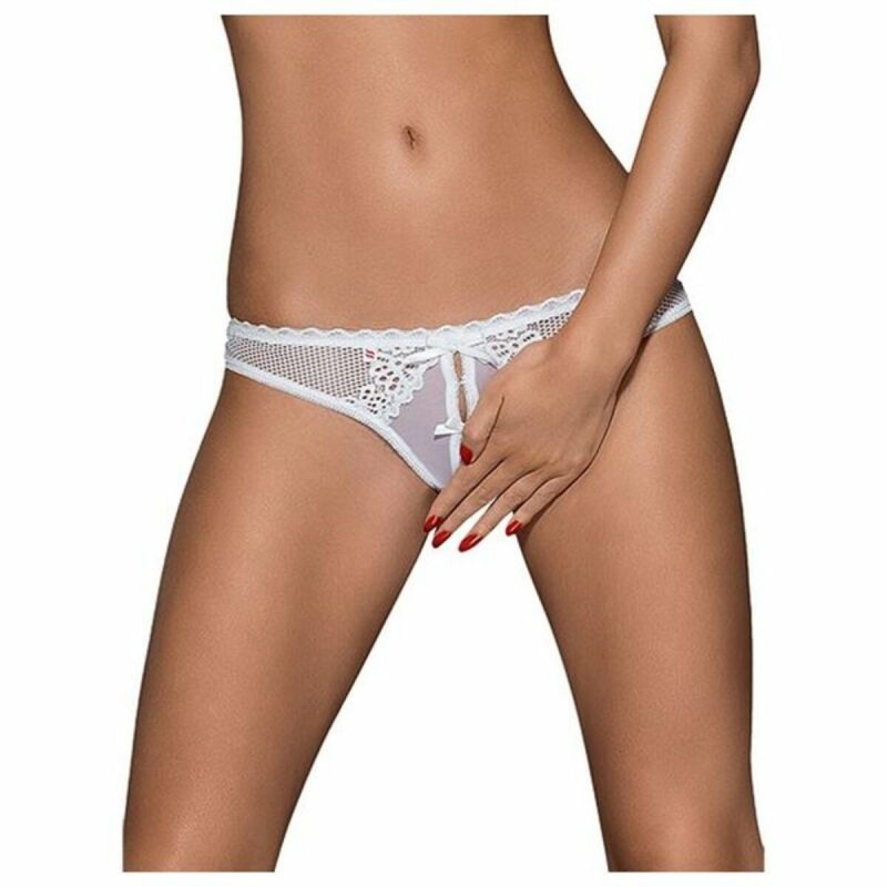 Culottes Blanches avec Dentelle Albâtre Obsessive 12384_383031 (Taille S/M) - Acheter à 8,29 € seulement chez Collector's Boutiq