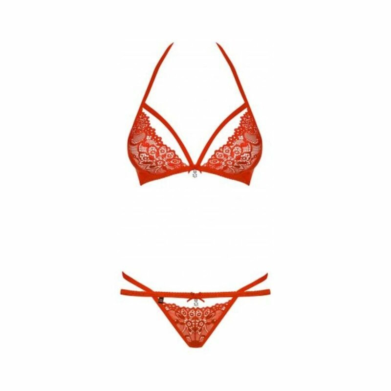 Ensemble de Lingerie Obsessive 838-SET-3 Rouge L/XL (2 pcs) - Acheter à 19,66 € seulement chez Collector's Boutique