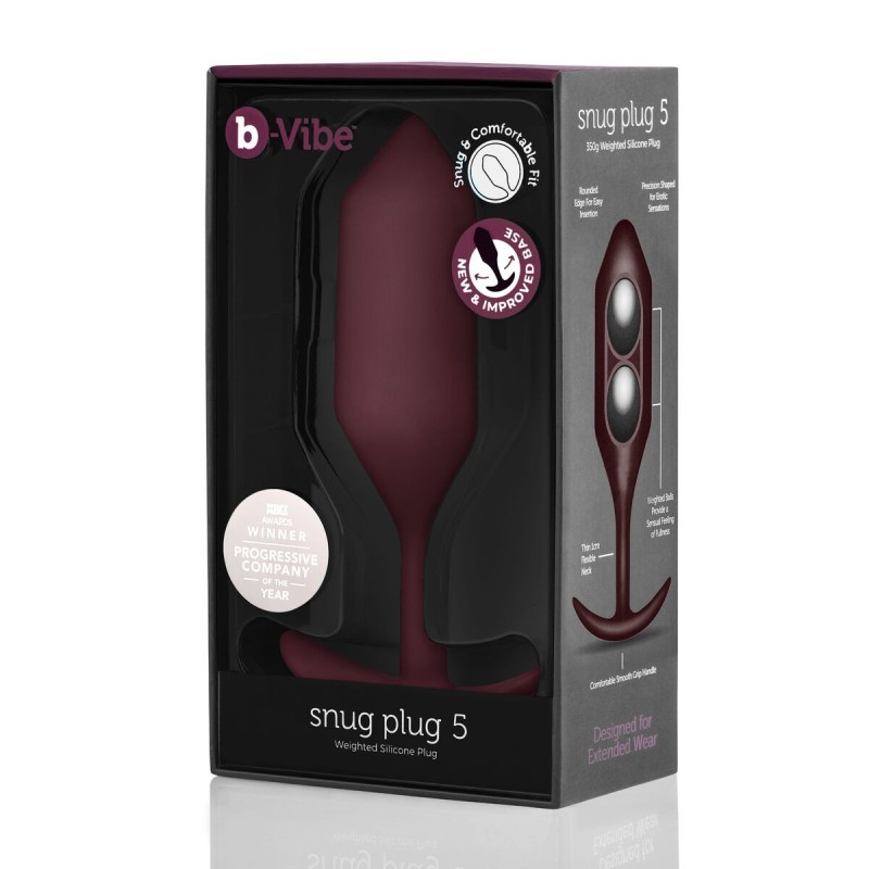 Plug Anal B-Vibe 5 Bordeaux - Acheter à 70,58 € seulement chez Collector's Boutique