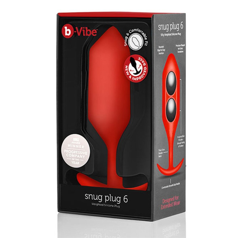 Plug Anal B-Vibe 6 Rouge - Acheter à 79,42 € seulement chez Collector's Boutique