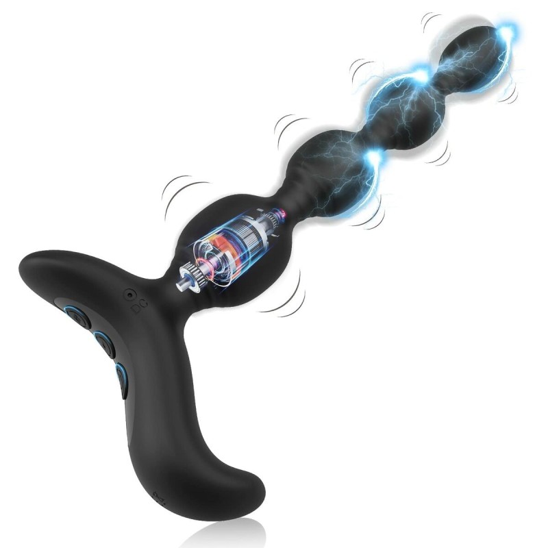 Vibrateur Anal Cassini Noir Unisexe 16,5 cm (Reconditionné A) - Acheter à 27,62 € seulement chez Collector's Boutique