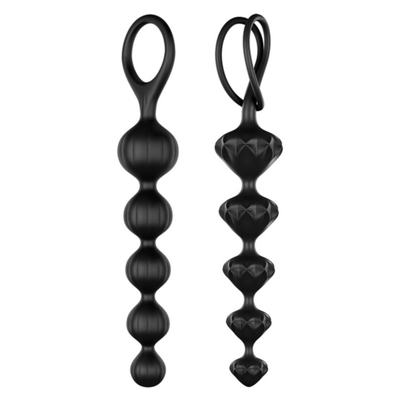 Boules Anales Satisfyer (2 pcs) Noir Silicone - Acheter à 17,21 € seulement chez Collector's Boutique