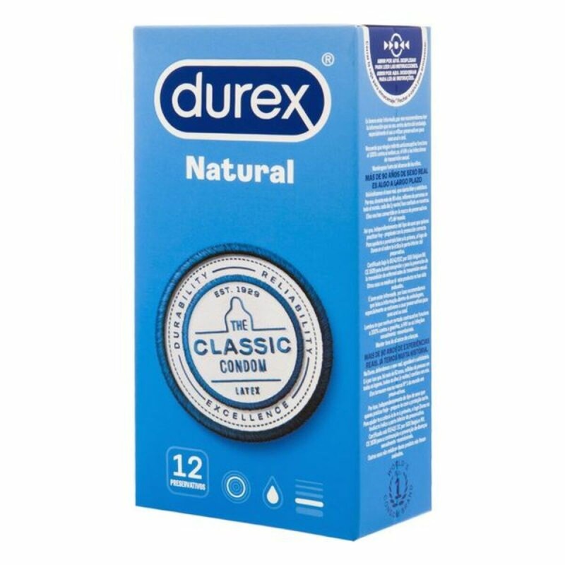 Préservatifs Durex Natural Ø 5,6 cm (12 uds) - Acheter à 8,61 € seulement chez Collector's Boutique