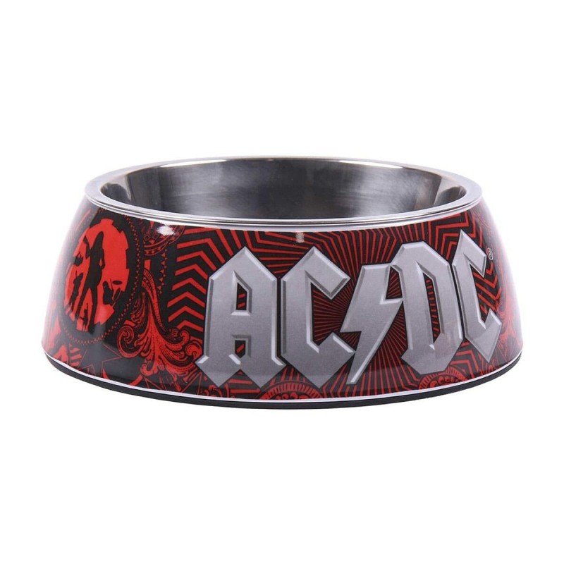 Mangeoire pour chiens ACDC Mélamine 410 ml Rouge Métal - Acheter à 10,56 € seulement chez Collector's Boutique