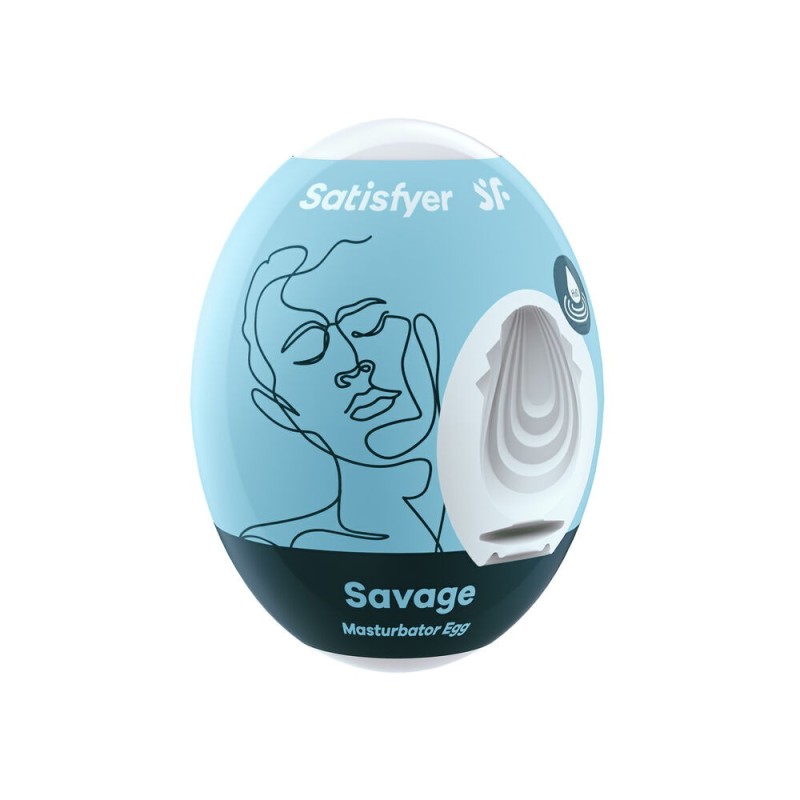 Œuf Masturbateur Satisfyer Savage Bleu - Acheter à 4,55 € seulement chez Collector's Boutique