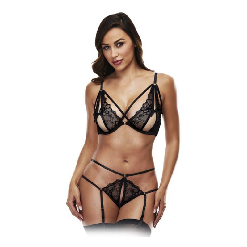 Ensemble de Lingerie en Dentelle Strappy Baci Lingerie Noir - Acheter à 25,14 € seulement chez Collector's Boutique