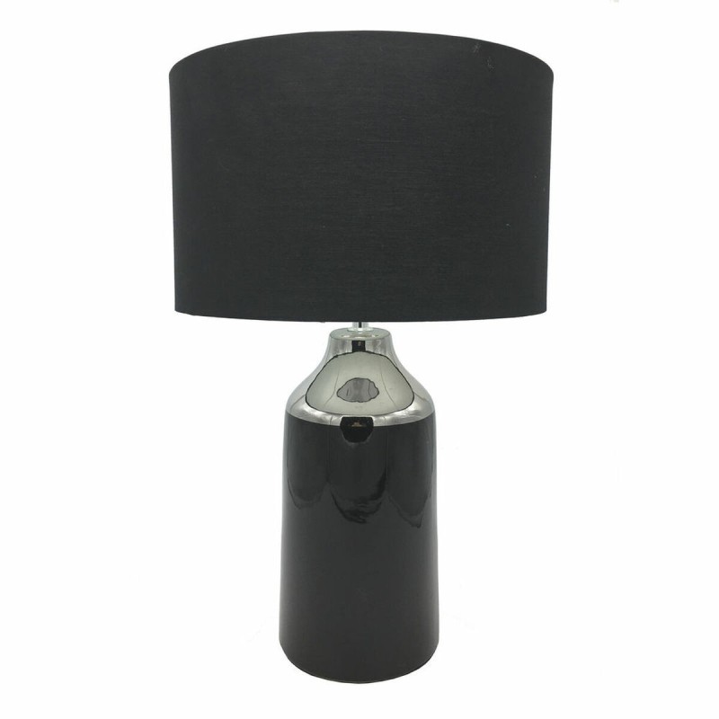 Lampe de bureau DKD Home Decor Noir Polyester Argent Grès (32 x 32 x 52 cm) - Acheter à 40,09 € seulement chez Collector's Bouti