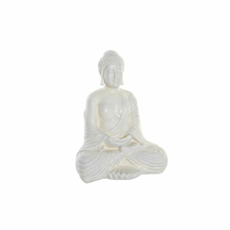 Lampe de bureau DKD Home Decor Fibre de Verre Buda Blanc (36 x 25 x 45 cm) - Acheter à 69,89 € seulement chez Collector's Boutiq