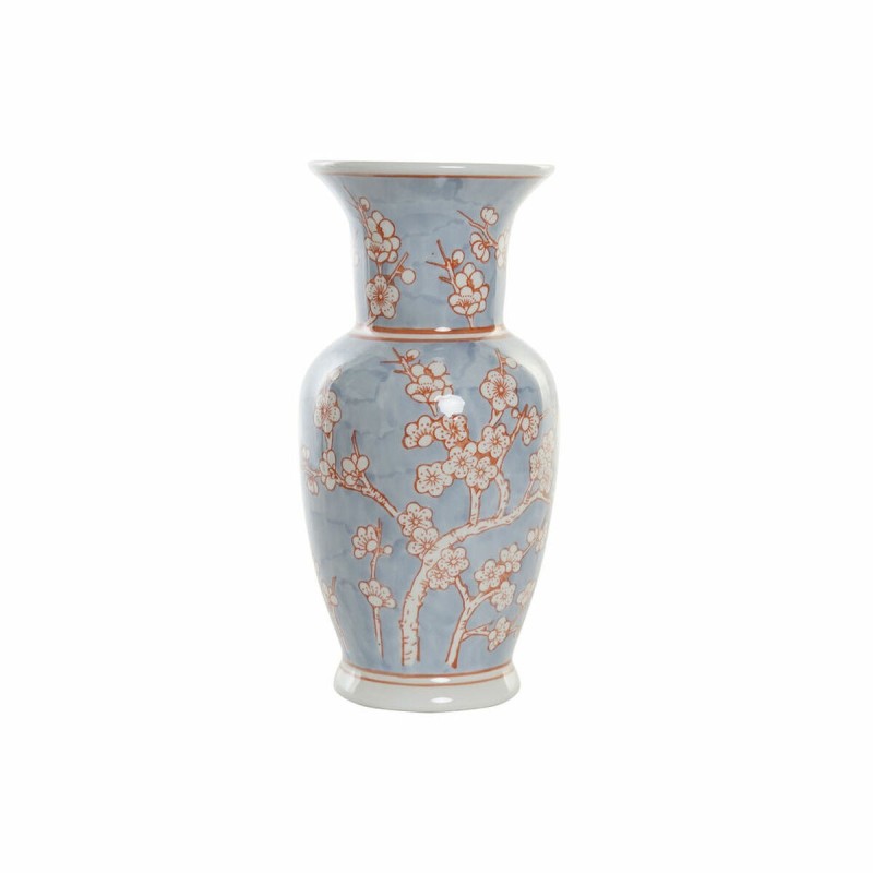 Vase DKD Home Decor Porcelaine Bleu Orange Oriental (13 x 13 x 31 cm) - Acheter à 30,97 € seulement chez Collector's Boutique