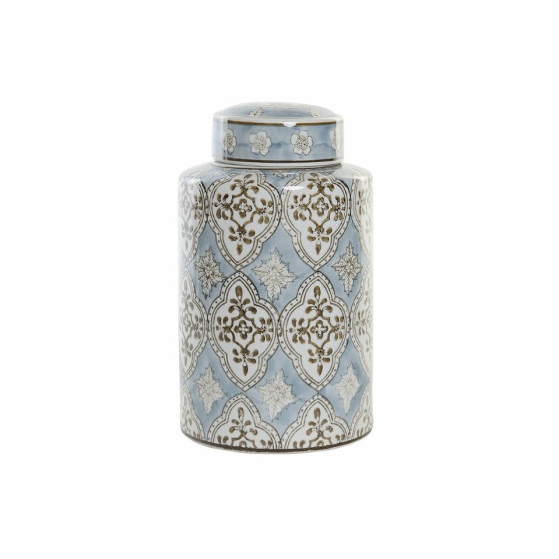 Vase DKD Home Decor Porcelaine Beige Bleu Arabe (18 x 18 x 30 cm) - Acheter à 33,06 € seulement chez Collector's Boutique