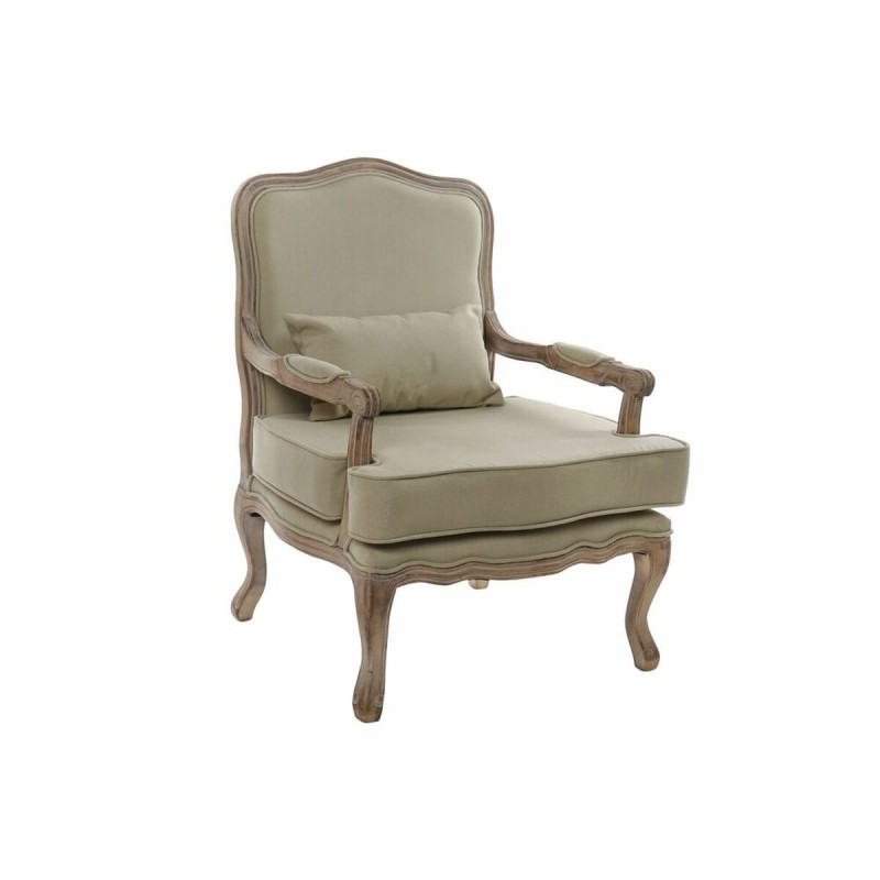 Fauteuil DKD Home Decor Toile Beige Bois Marron (70 x 62 x 95 cm) - Acheter à 350,52 € seulement chez Collector's Boutique