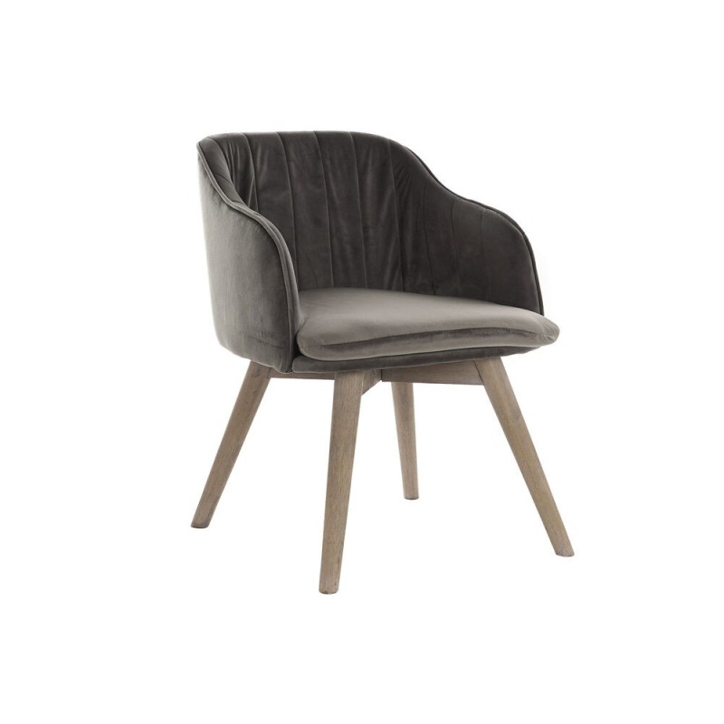 Chaise DKD Home Decor Gris Bois d'hévéa (52 x 55 x 72 cm) - Acheter à 100,16 € seulement chez Collector's Boutique