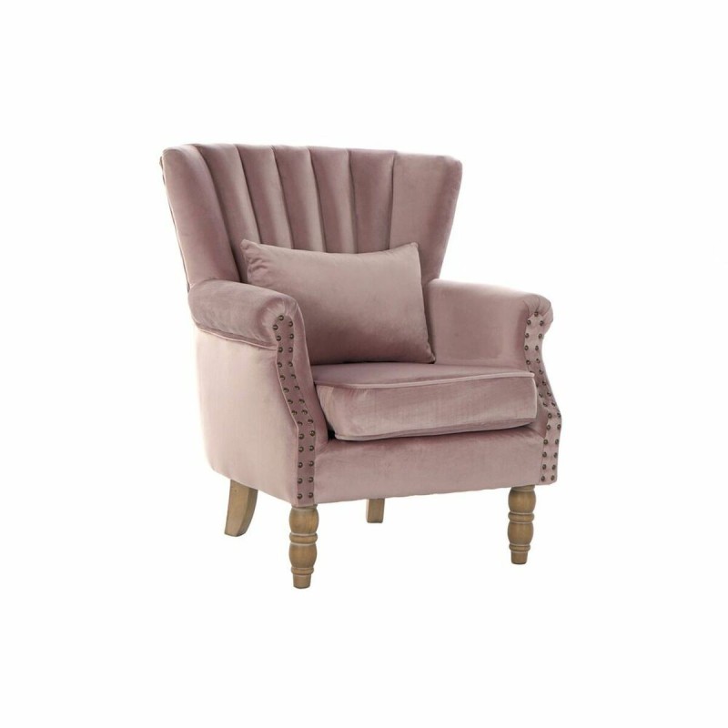 Fauteuil DKD Home Decor Rose Bois d'hévéa (73 x 70 x 87 cm) - Acheter à 246,84 € seulement chez Collector's Boutique