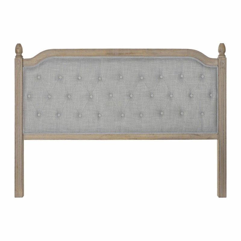 Tête de lit DKD Home Decor Gris Lin Bois d'hévéa (160 x 10 x 120 cm) - Acheter à 242,53 € seulement chez Collector's Boutique