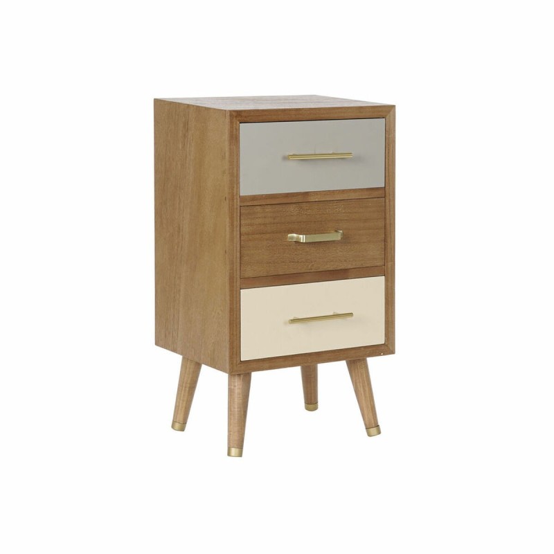 Table de Nuit DKD Home Decor Métal Bois de paulownia (40 x 30 x 71 cm) - Acheter à 107,86 € seulement chez Collector's Boutique