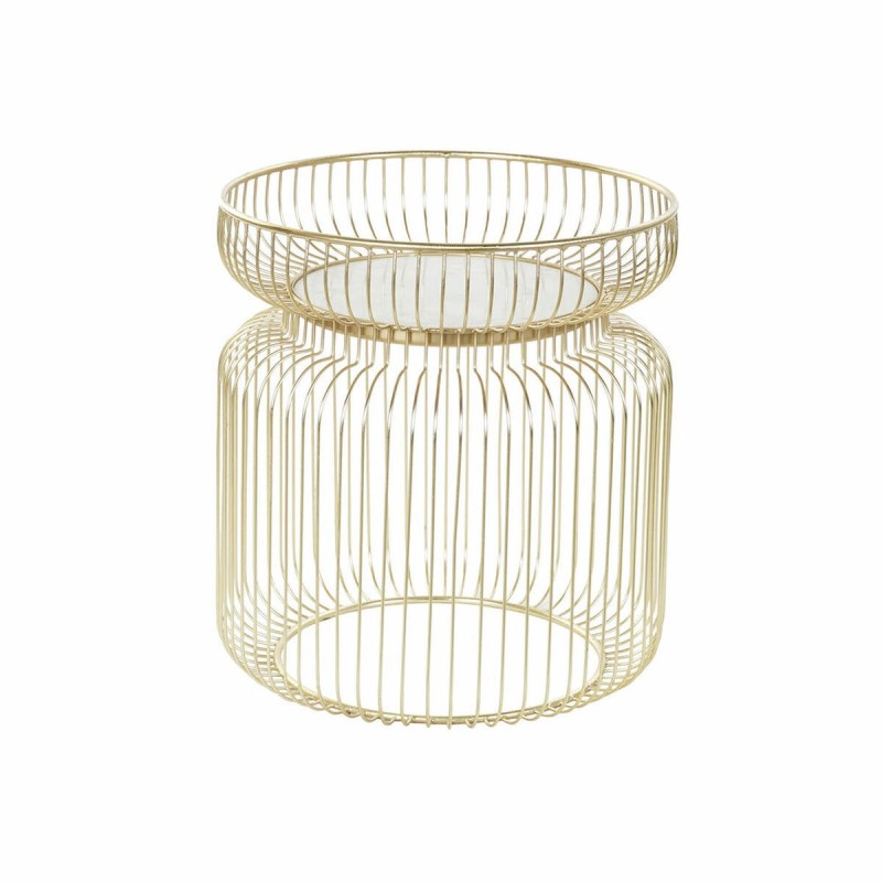 Table d'appoint DKD Home Decor Blanc Marbre Fer Doré (43 x 43 x 47 cm) - Acheter à 109,02 € seulement chez Collector's Boutique