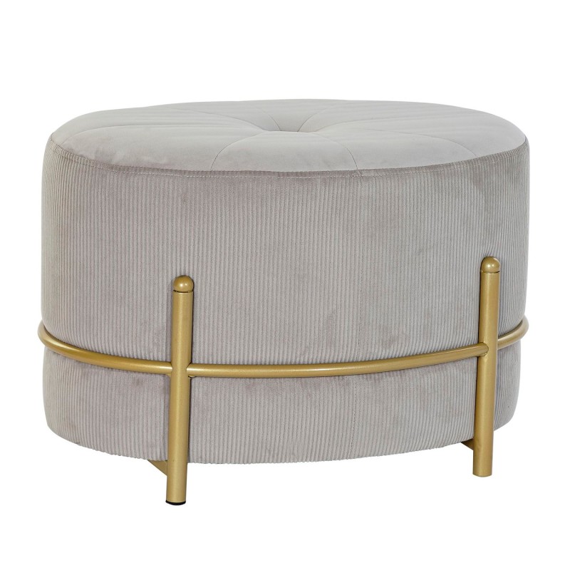 Banquette DKD Home Decor   Beige Doré Métal Polyester Velours (51 x 36 x 33 cm) - Acheter à 66,72 € seulement chez Collector's B