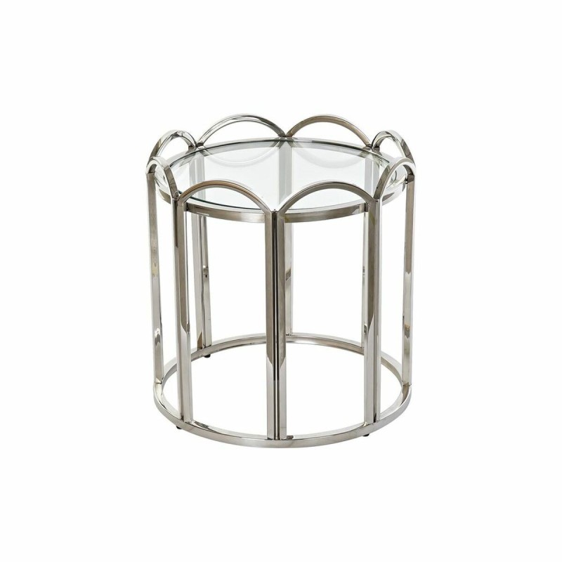 Table d'appoint DKD Home Decor Verre Argenté Métal (55 x 55 x 55 cm) - Acheter à 215,62 € seulement chez Collector's Boutique