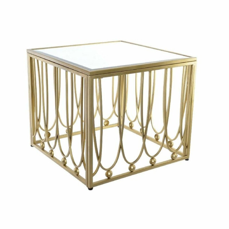 Table d'appoint DKD Home Decor Miroir Doré Métal MDF (57 x 57 x 52 cm) - Acheter à 98,98 € seulement chez Collector's Boutique