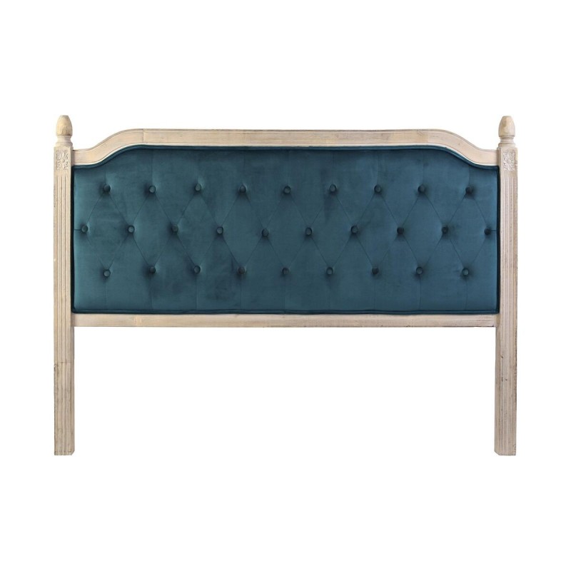 Tête de lit DKD Home Decor Turquoise Lin Bois d'hévéa (160 x 6 x 120 cm) - Acheter à 240,82 € seulement chez Collector's Boutiqu