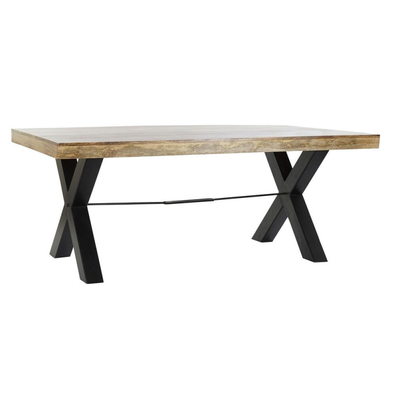 Table de Salle à Manger DKD Home Decor Métal Bois de manguier (200 x 100 x 77 cm) - Acheter à 498,85 € seulement chez Collector'