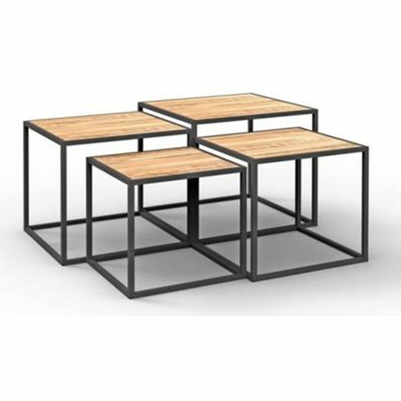 Table d'appoint DKD Home Decor Métal Bois de manguier (95 x 92 x 45 cm) (4 pcs) - Acheter à 179,34 € seulement chez Collector's 