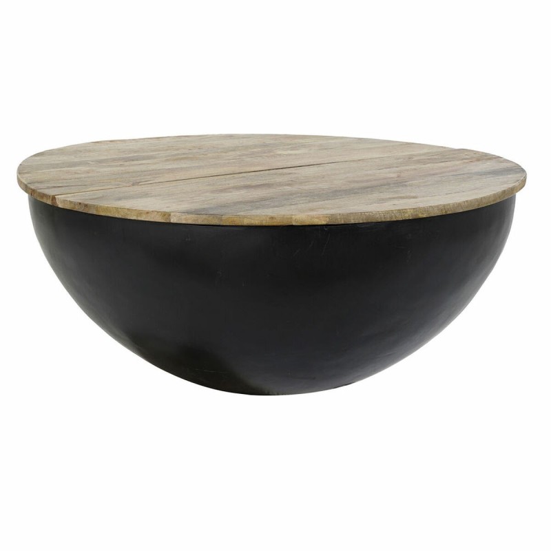 Table d'appoint DKD Home Decor Noir Métal Bois de manguier (90 x 90 x 37 cm) - Acheter à 305,76 € seulement chez Collector's Bou