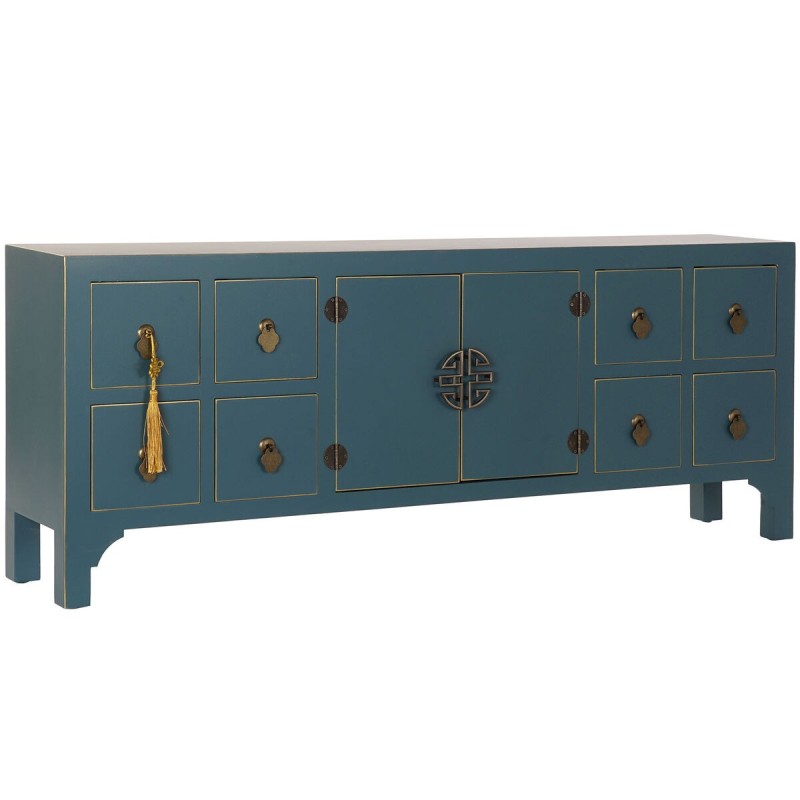 Meubles de télévision DKD Home Decor Sapin Bleu foncé Bois MDF (130 x 24 x 51 cm) - Acheter à 172,87 € seulement chez Collector'